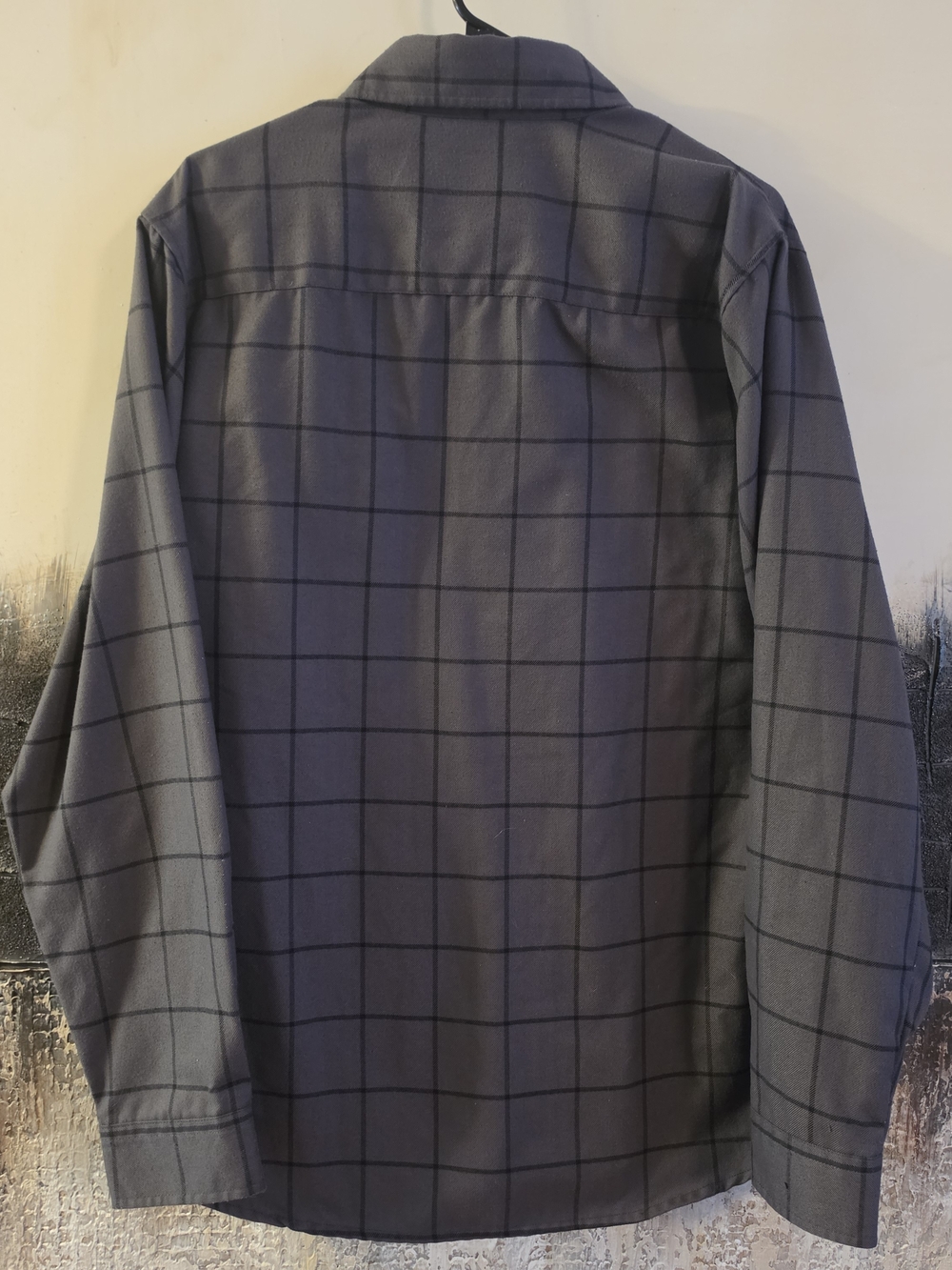 NWOT Dixxon The Lafayette L Plaid Flannel Button-Up Shirt Gray Long Slv Pocket - Picture 2 of 5